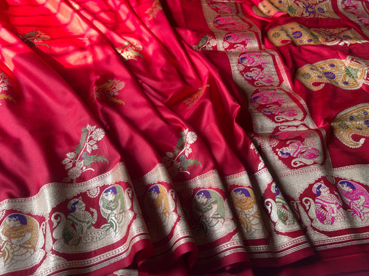 Pure katan raja rani Banarasi Saree