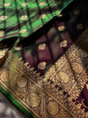 royal dhoop chaanv green saree