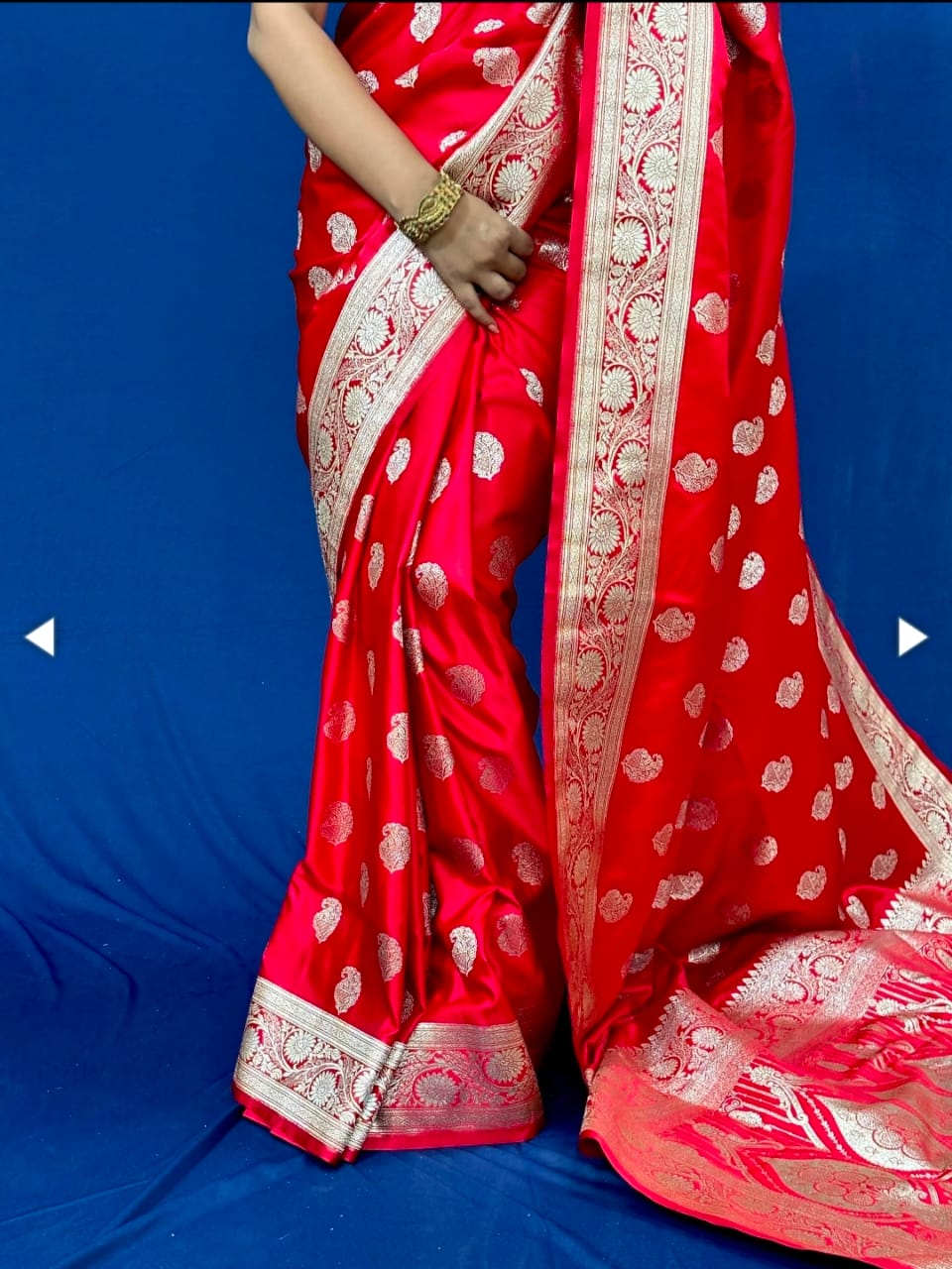 Beautiful bloody red saree